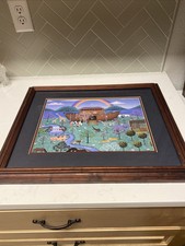 NOAHS ARK MATTED AND FRAMED 18x22 BY COLLEEN SGROI