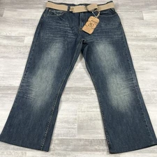 Flypaper Men's Size 38x34* Boot Cut Denim Blue Jeans Dark Wash Measures (39X27)