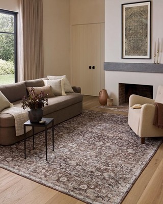 Amber Lewis Josie Collection Jos02 Earth/natural 50 X 76 .13 Pile Height Lo