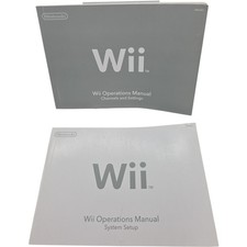 Nintendo Wii Console Operations Manuals - Channels and Settings & Systems Setup