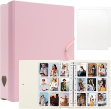 A4 Kpop Photocard Binder with 25 Pages 9 Pocket, 2X3 Inch Kpop Photocard Holder