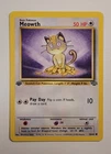 1st Edition Meowth 56/64 Jungle Regular Pokémon Card - LP