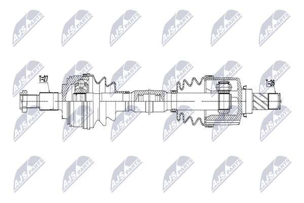 NTY Antriebswelle NPW-RE-246 FüR Renault-image
