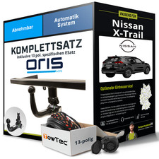 Für NISSAN X-Trail III Typ T32 Anhängerkupplung abnehmbar +eSatz 13pol 17- ABE
