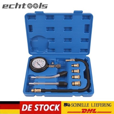 KOMPRESSIONSTESTER FÜR BENZIN MOTOR 0-20 BAR KOMPRESSION PRÜFER MEßEN WERKZEUG