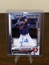 Gilberto Celestino - 2021 Bowman Chrome Prospects - Autograph / 1st bowman