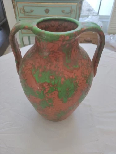 Weller (Gregora) Pottery Arts & Crafts Vase With Handles 1930's Lovely!