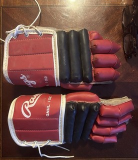 Vintage Rawlings Hockey Gloves Pair