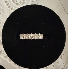 18ct Yellow Gold Approx 0.65ct Diamond 5 Stone Eternity Ring