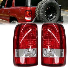 Clear Tail Lights Lamp Pair For Chevy Gmc Suburban Tahoe Yukon Denali 2000-2006
