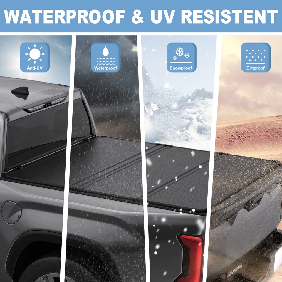 6FT Foldable Roll-up Tonneau Cover For 2005-2025 Toyota Tacoma Truck Bed Cover - Изображение 4 из 4