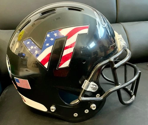 Michael Vick - Auto Signed Virginia Tech CUSTOM - USA FULL Size Authentic Helmet