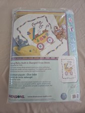 Dimensions 73510 Stamped Cross Stitch Coochy Coo baby Quilt