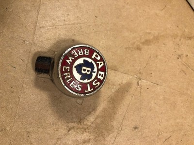 1930's Pabst Breweries beer tap handle knobs 2'' ball, Pabst Blue ribbon