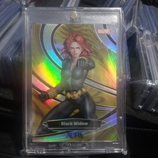 Bkack Widow 2025 Kakawow Aura Marvel Gold Refractor #AM-Ig-63 🔥 08/10 🔥