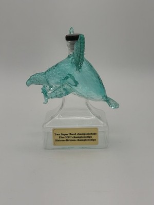 Rare Dolphin Shaped Philadelphia Eagles Football Champions Themed Decanter  7 