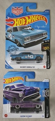2er Chevy Set, Oldtimer, '53 Chevy / '64 Chevy, 1x Treasure Hunt, Hot Wheels NEU