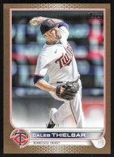 Caleb Thielbar 2022 Topps Update # US191 Gold 1464/2022 Minnesota Twins