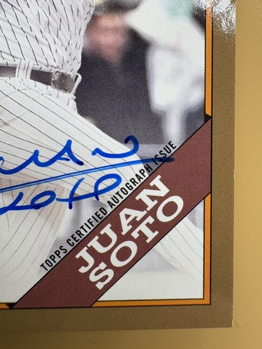 2023 Topps Series 2 Juan Soto 1988 Autograph Gold Parallel #45/50 - Picture 5 of 10