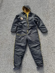 Combinaison Motoneige Vintage United Pioneer - Taille XL, Noir, Polyester, Occasion Impeccable