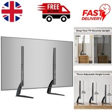 Universal Metal Tabletop TV Stand for 22"-65" LCD/LED TVs - 50KG Load Capacity