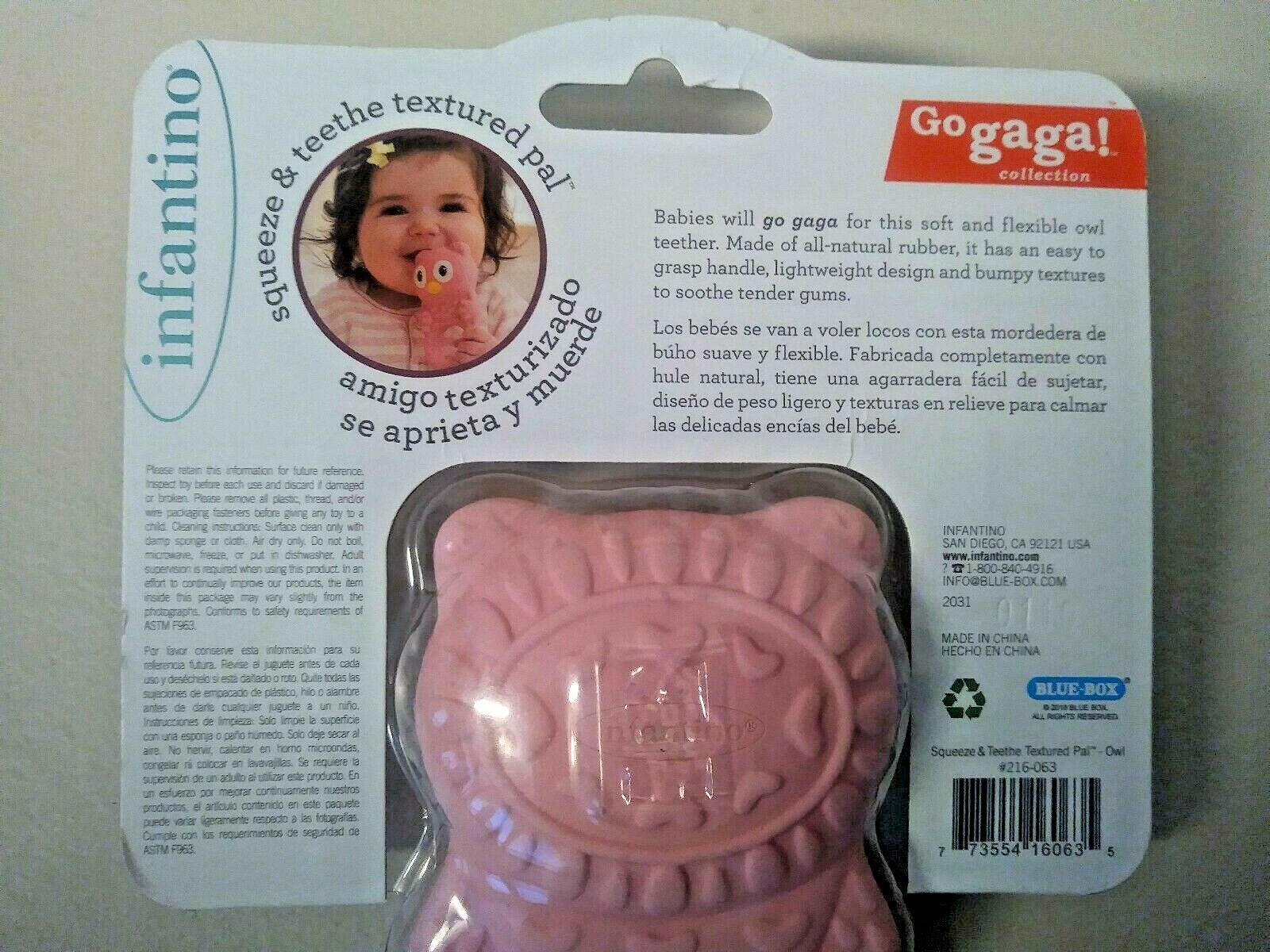 infantino owl teether