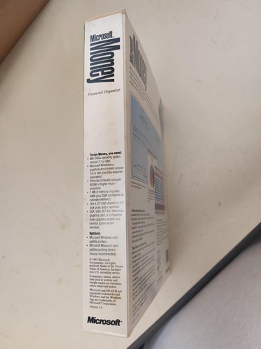 Vintage Microsoft Money Version 2.0 3.5" + 5.25” Floppy Disk - Picture 5 of 6