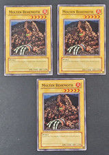 Yugioh TCG - 3x Molten Behemoth - PGD-001 - NM/LP - 1st Ed. - Vintage - 2003