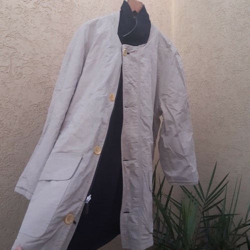 Burberry london wool coat,Burberry Double-Sided Over Coat Beige Trench Coat Sz54 - Picture 4 of 9