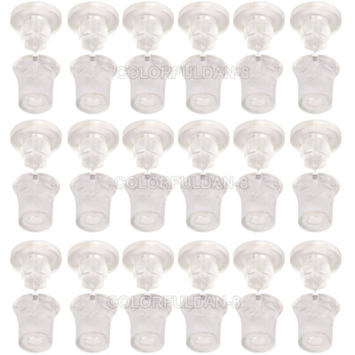 500PCS Hidden Clip-in Acrylic Standoffs for Signs Clear Signage Mount to Install