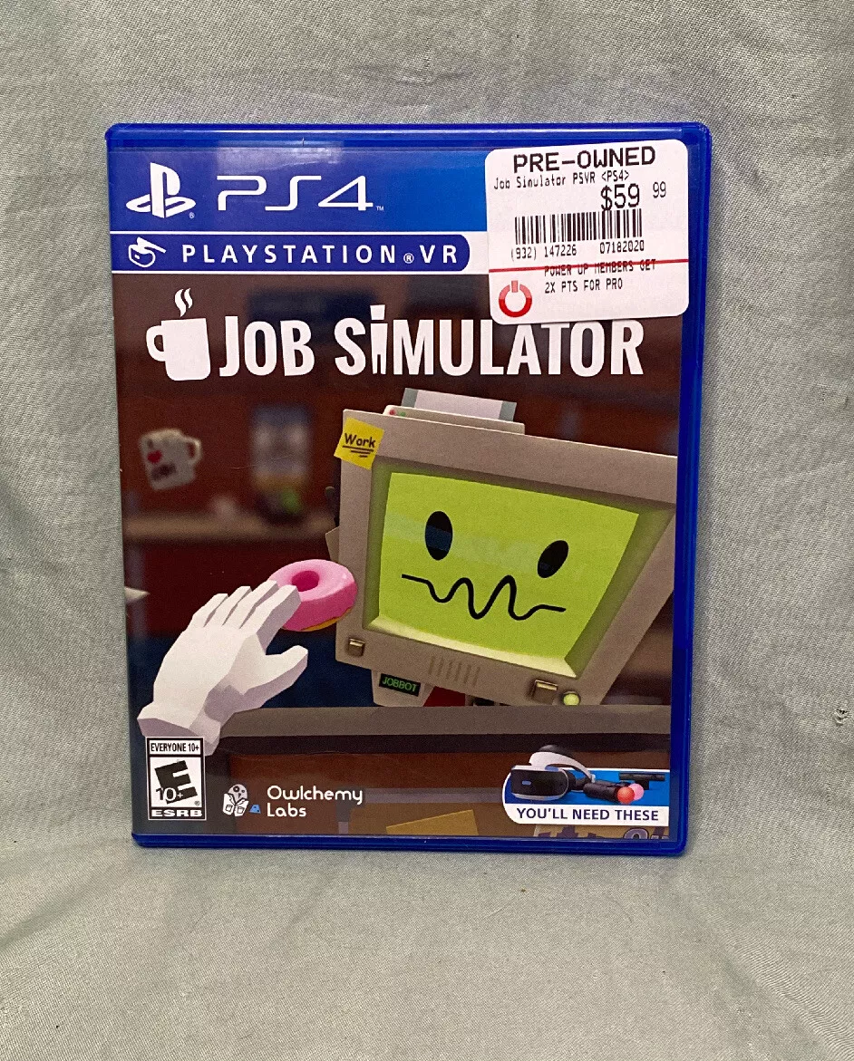 Forskelsbehandling bold Tal til Rare Game Job Simulator PS4 VR Game with Original Case Sony PlayStation4  711719511557 | eBay