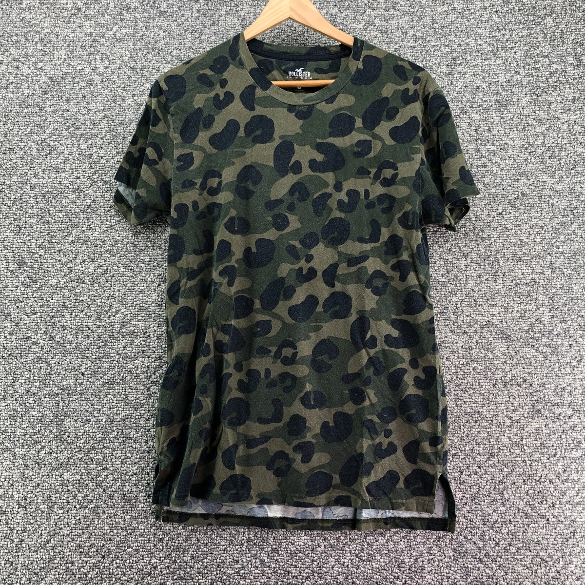 Camouflage longline t shirt cheap