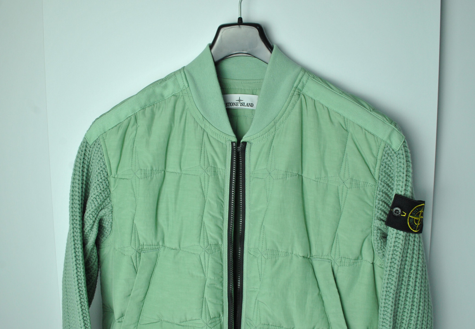 Stone Island Cupro Cotton Tella with Primaloft Insulation technology and knit image 5