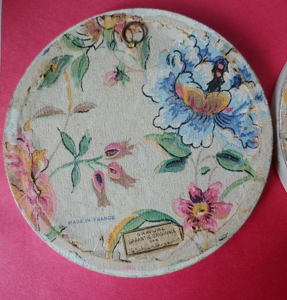 Schlumberger Framed Set Shabby Chic Wall Decor Art Print Colour Gravure