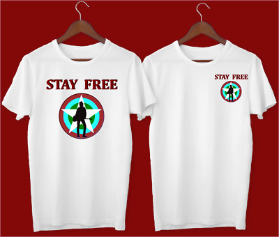 The Clash T SHIRT, Polyester, Joe Strummer, Punkrock, Retro, Stay Free mick j