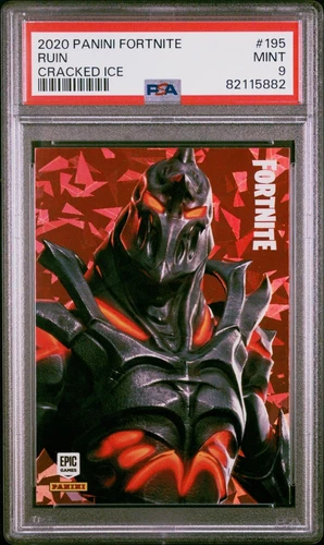 PSA 9 RUIN Cracked Ice 🇺🇸 Shard 2020 Panini Fortnite Series 2 #195
