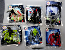 Mcdonalds 2008 Lego Bionicle Toys w/Open Baggies 1-2-5-6-7-8
