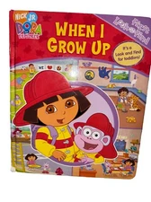 When I Grow Up My First Look and Find Dora - Board book With Bonus Phonics Book
