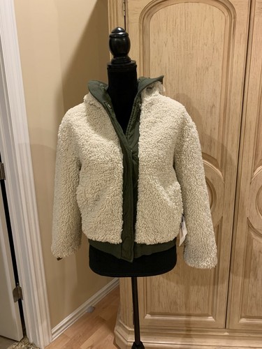 ZARA REVERSIBLE FAUX SHEARLING JACKET 