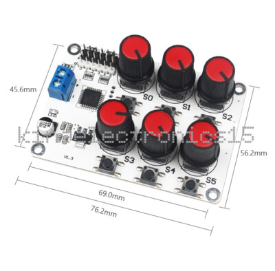 DC 5-8.4V 6 Channel Knob Servo Controller Control Board Robot Arm Manipulator