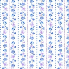 By The Yard, 'Midnight Hydrangea' Stripe, $3.99 Ships Any Amount Of Fabric