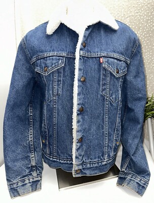 Vintage Levi's San Francisco Sherpa Trucker Jean Distressed Denim