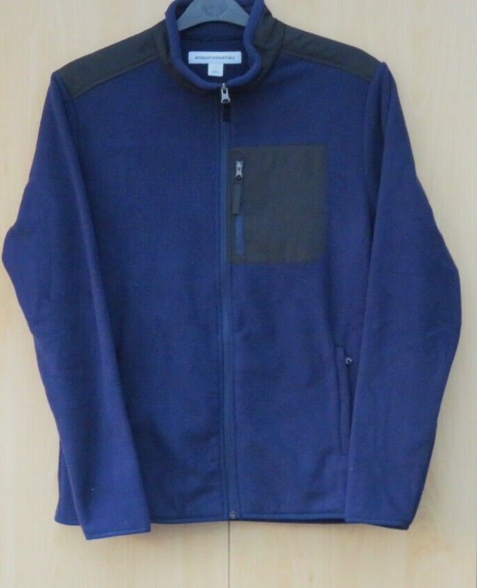 Amazon Essentials Men's FullZip Polar Fleece Jacket, Navy, Size S eBay
