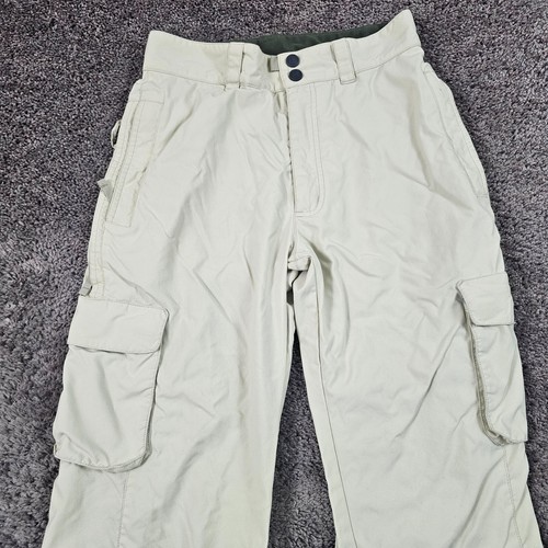 Burton Snowboard Pants Womens Small S Beige Nylon Biolite Lined Insulated Ski - Picture 2 of 14