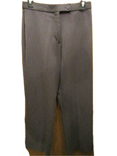 WOMENS INVESTMENTS PETITES 5 SPANDEX GRAY DRESS PANTS SIZE 6P INSEAM 28