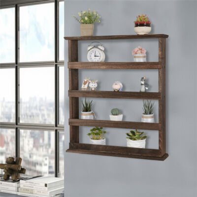 XL Vintage Wall Floating Shelf Wooden Storage Shelf Living Room Bedroom Kitchen