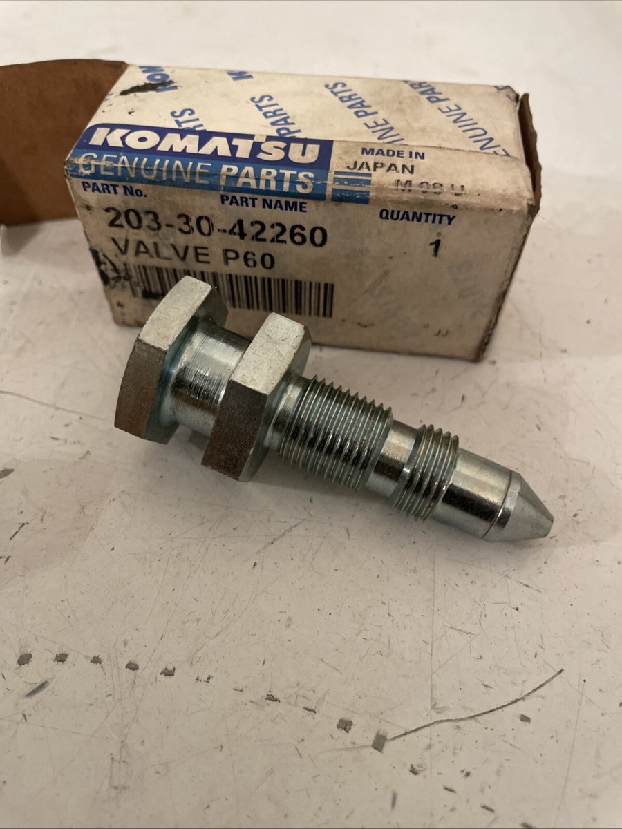 GENUINE KOMATSU GREASE VALVE P60 NEW 203-30-42260 OEM | eBay