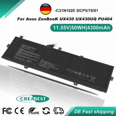 CREABEST Batteria 50WH C31N1620 31CP5/70/81 per Asus ZenBook UX430 UX430U UX430UA UX430UN UX4