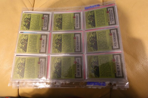 FRIGHT FLICKS 1988 TOPPS COMPLETE SET 90 TRADING CARDS + 11 STICKERS MANY FILMS - Foto 18 di 22