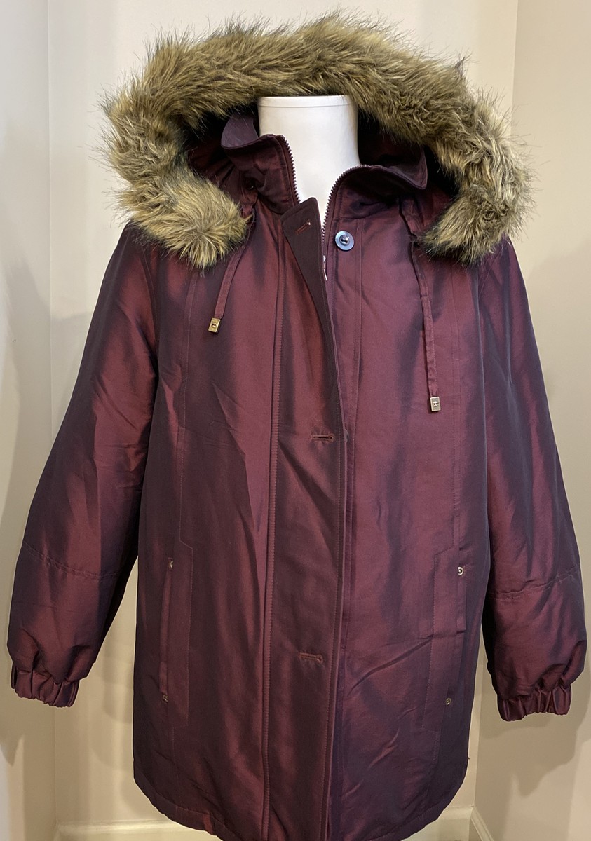 London Harbor Amazing Purple Women's Winter Coat Full Zip
